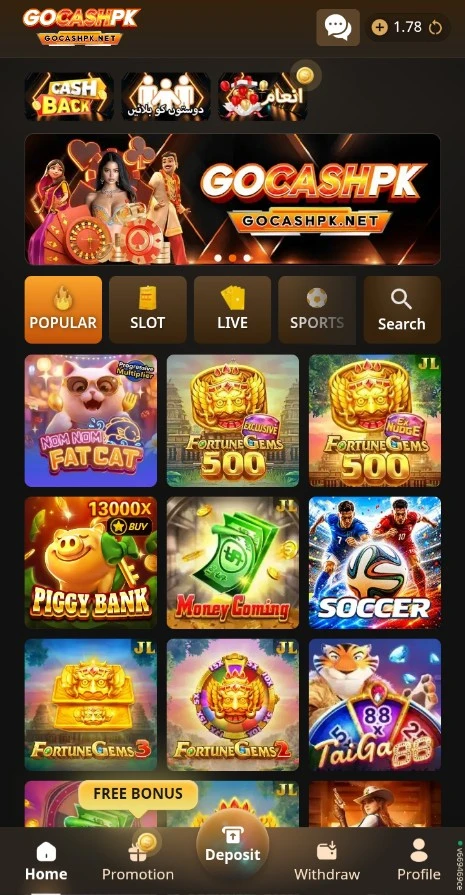 GOCASHPK Game